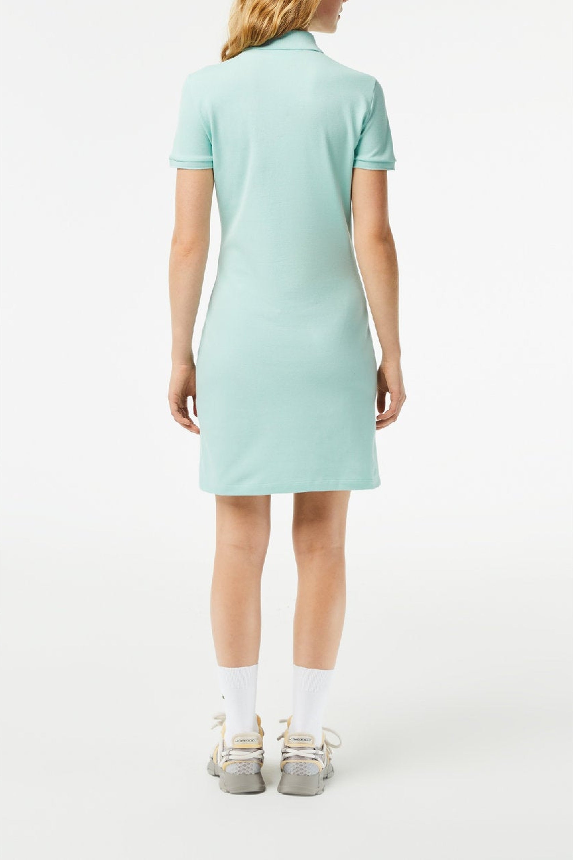 Robe polo ajustée en piqué - Pastille