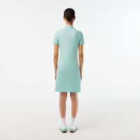 Robe polo ajustée en piqué - Pastille