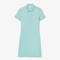 Robe polo ajustée en piqué - Pastille