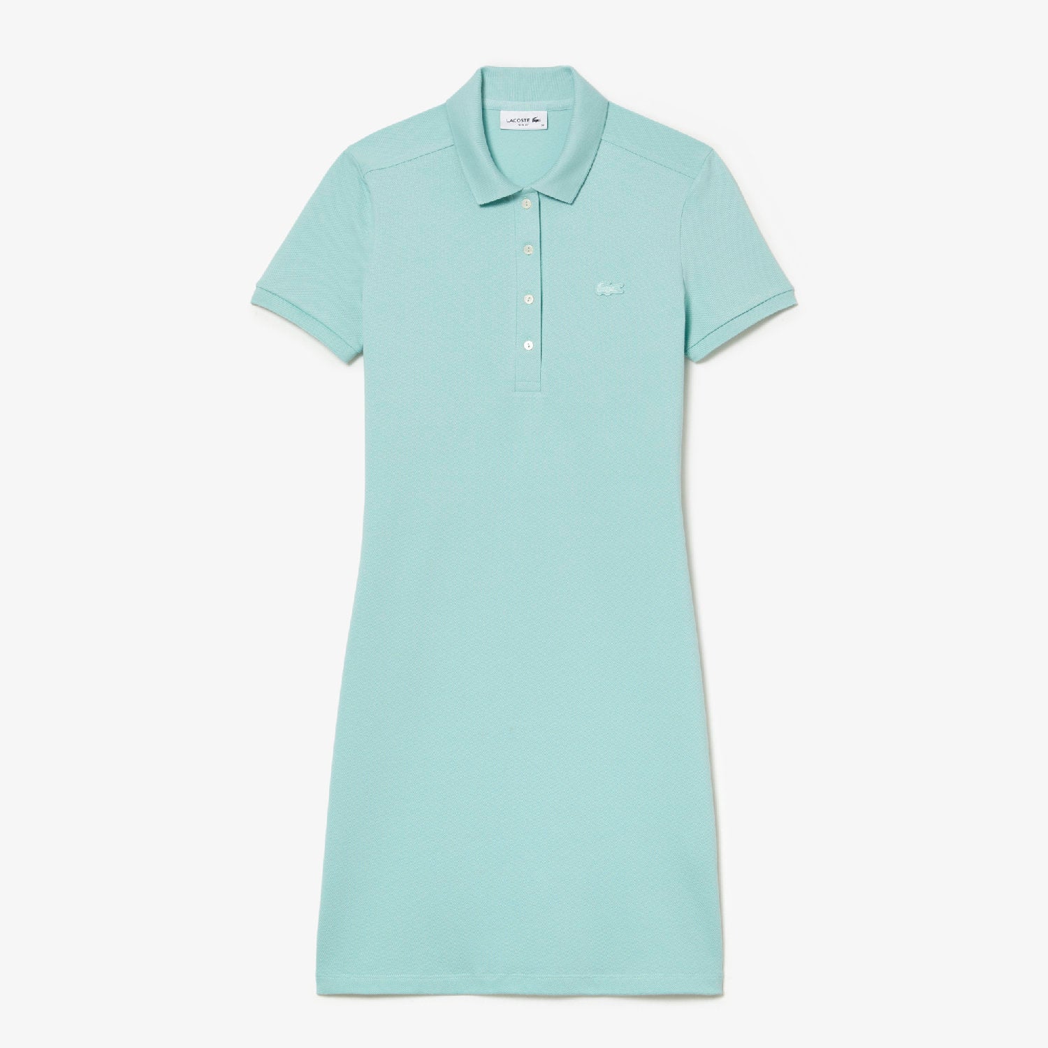 Robe polo ajustée en piqué - Pastille