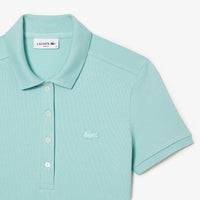 Fitted polo dress in piqué - Pastille