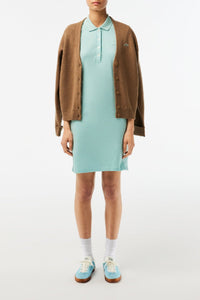 Robe polo ajustée en piqué - Pastille