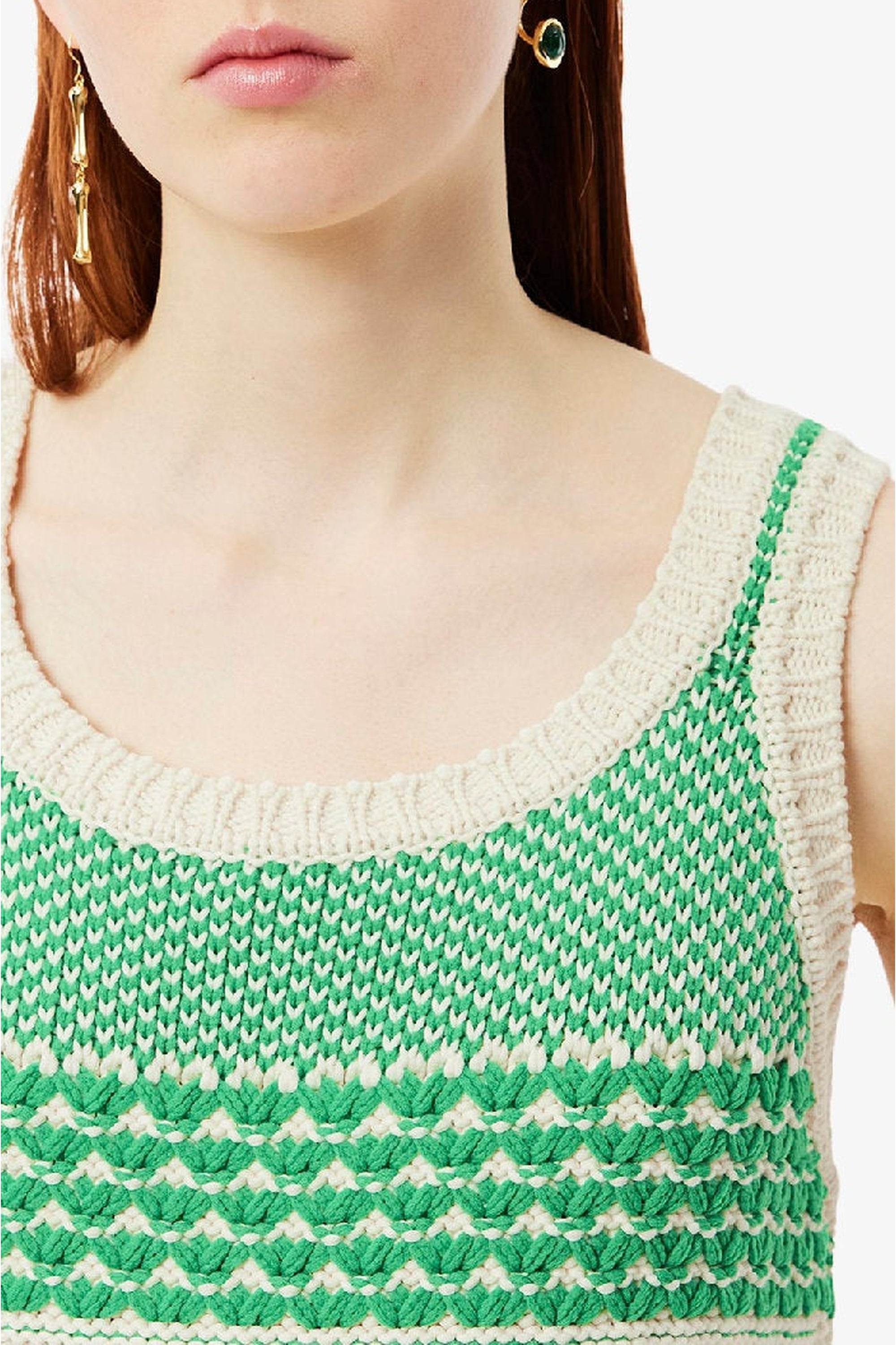 Robe pull jacquard en maille - Farine & Calathea