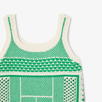 Robe pull jacquard en maille - Farine & Calathea