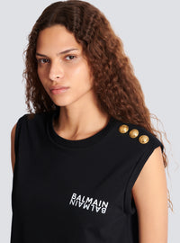 Débardeur imprimé balmain - Noir & Blanc