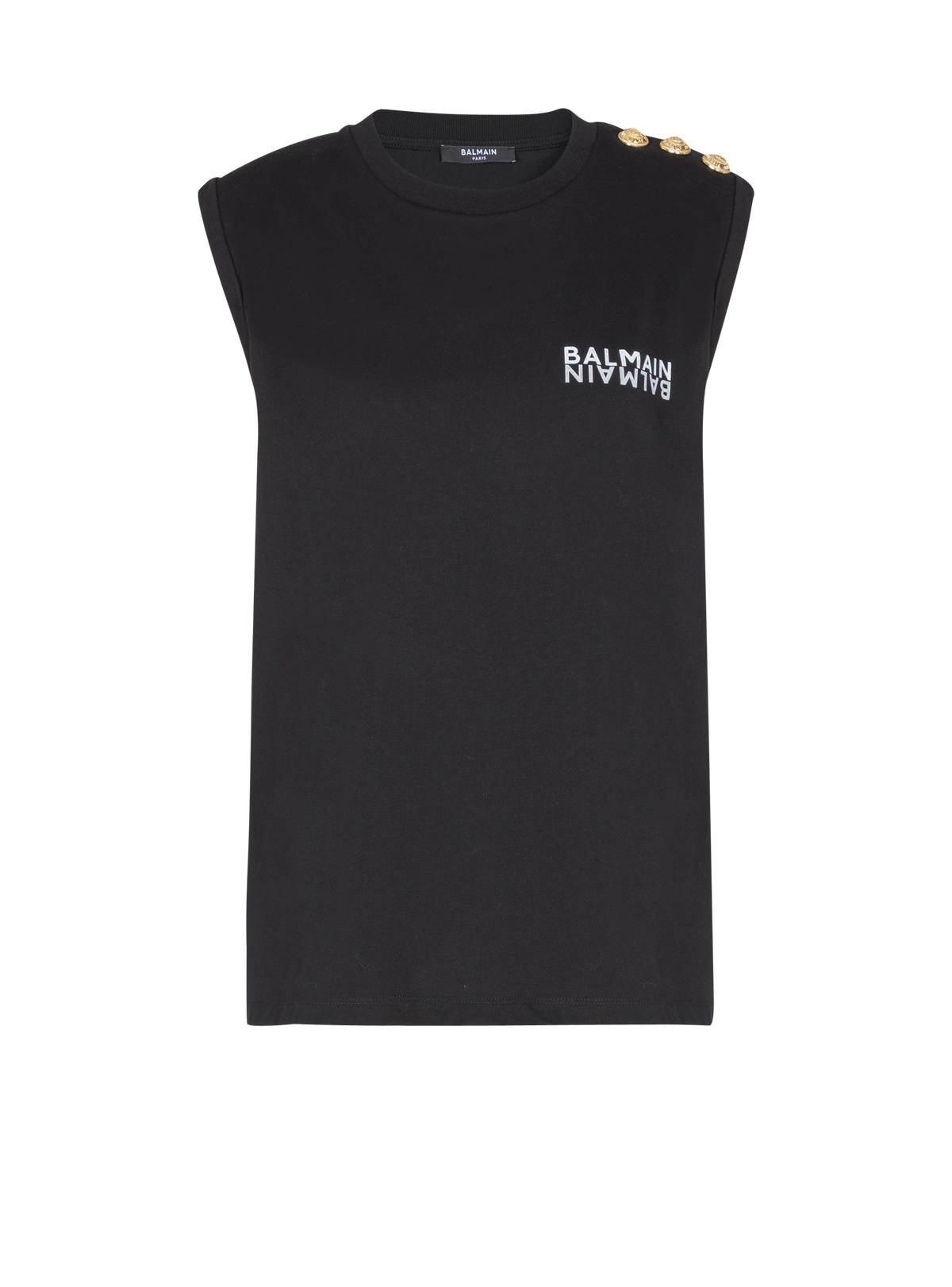 Débardeur imprimé balmain - Noir & Blanc