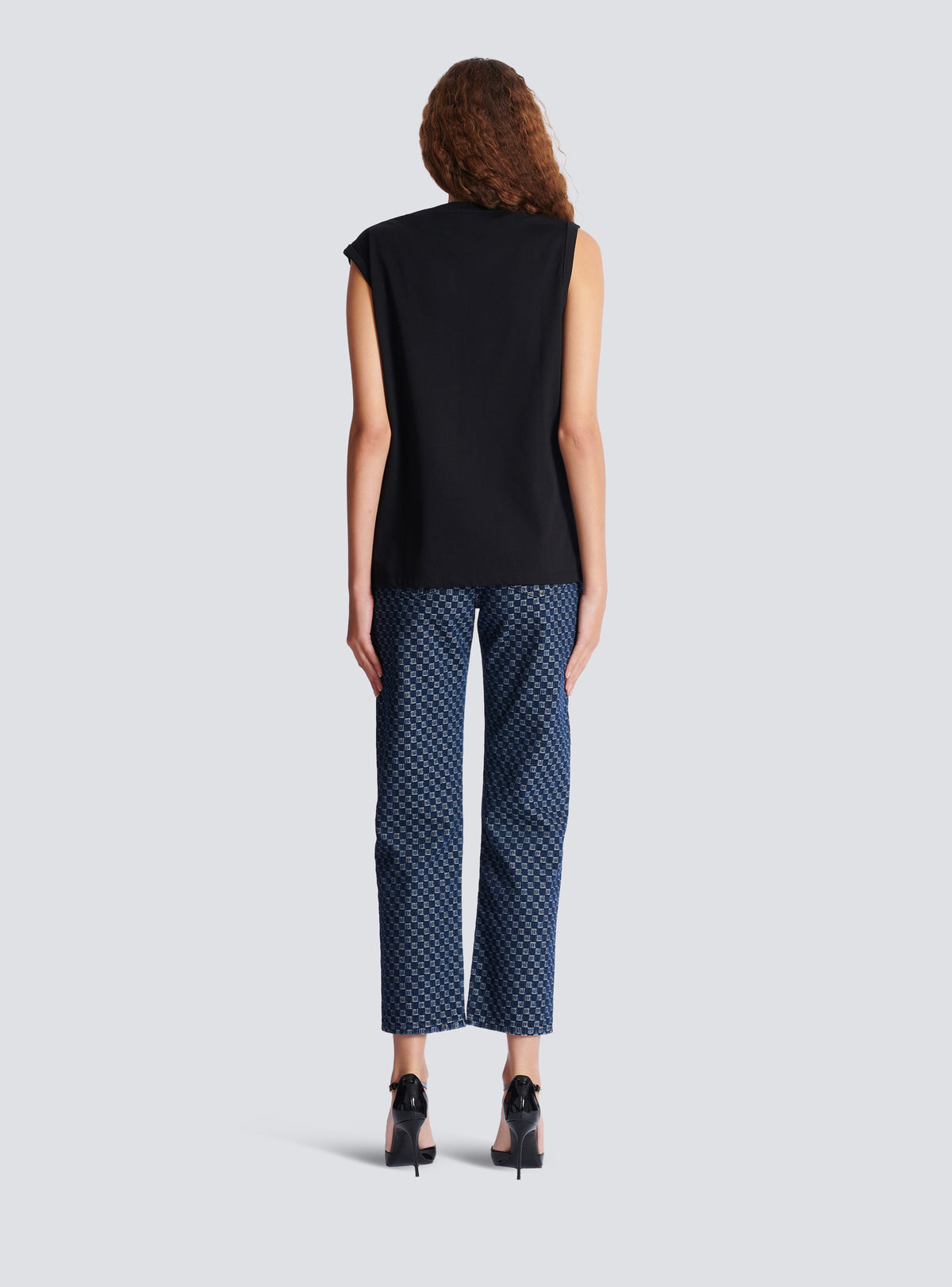 Débardeur imprimé balmain - Noir & Blanc