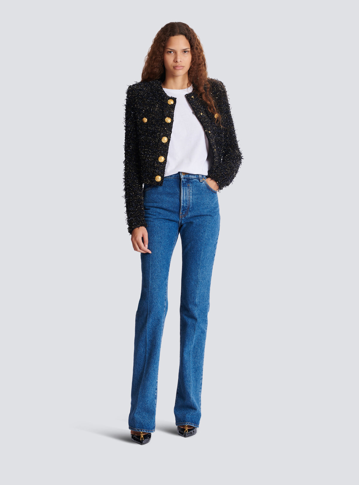 Débardeur imprimé balmain - Blanc & Noir