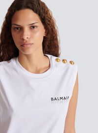 Débardeur imprimé balmain - Blanc & Noir