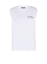 Débardeur imprimé balmain - Blanc & Noir