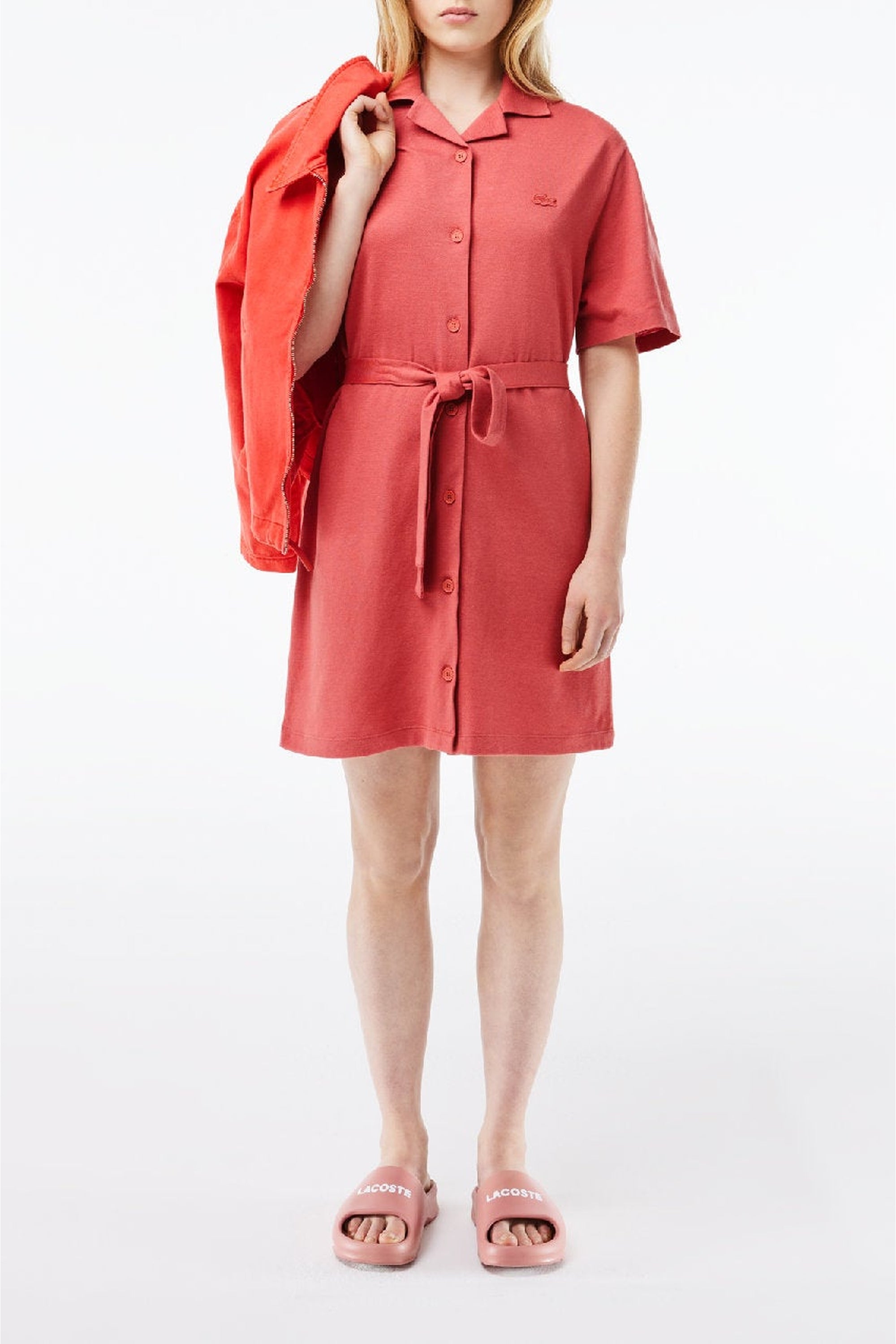 Robe chemise à ceinture en lin - Sierra