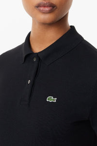 Robe polo en petit piqué - Noir