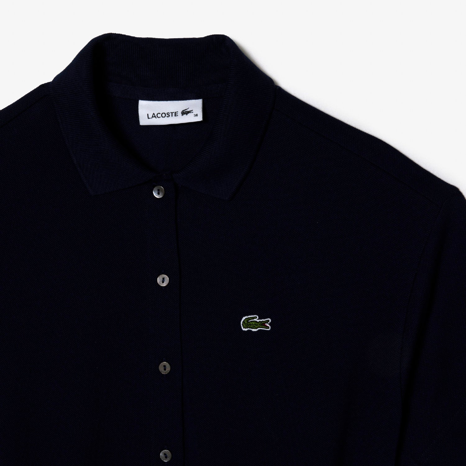 Robe décontractée ceinturée en petit piqué - Marine