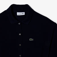 Robe décontractée ceinturée en petit piqué - Marine