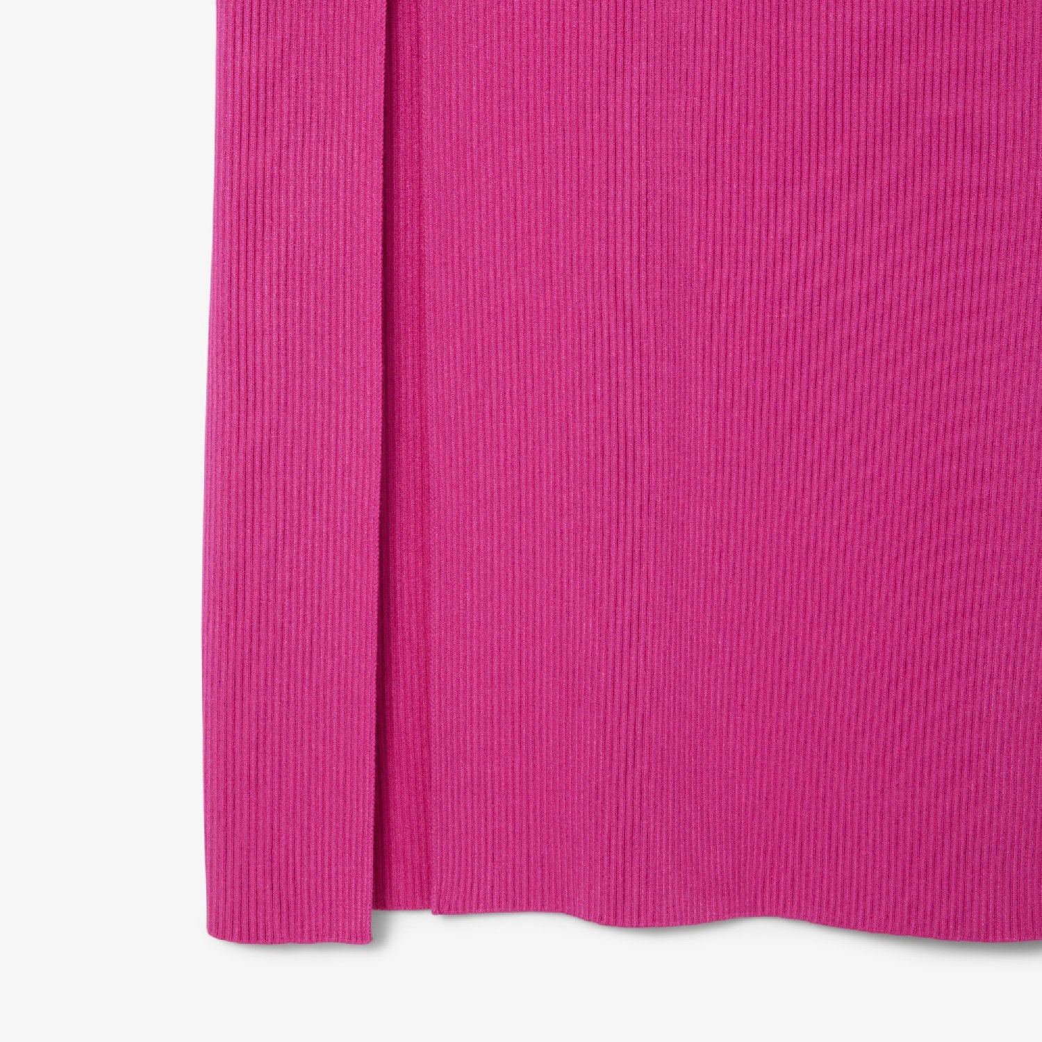 Robe longue côtelée sans coutures en maille - Malva