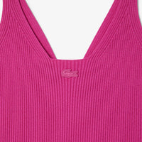 Seamless knitted ribbed maxi dress - Malva
