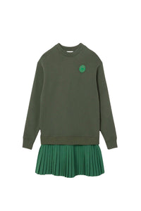 Robe pull avec jupon plissée - Escadron & Vert