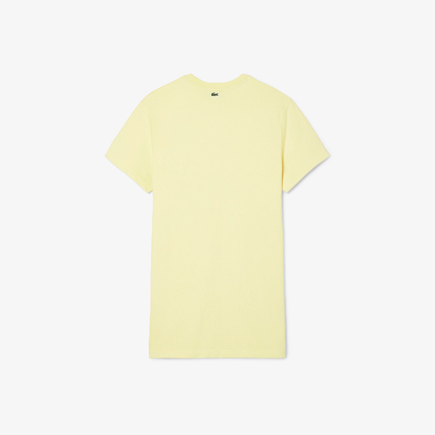 Robe t-shirt oversize griffée - Jaune