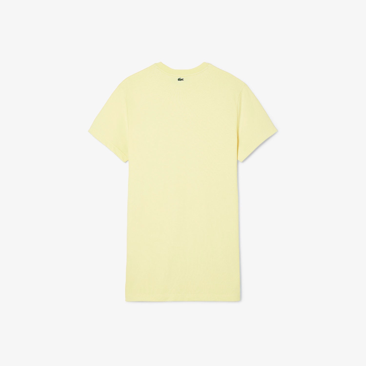 Robe t-shirt oversize griffée - Jaune