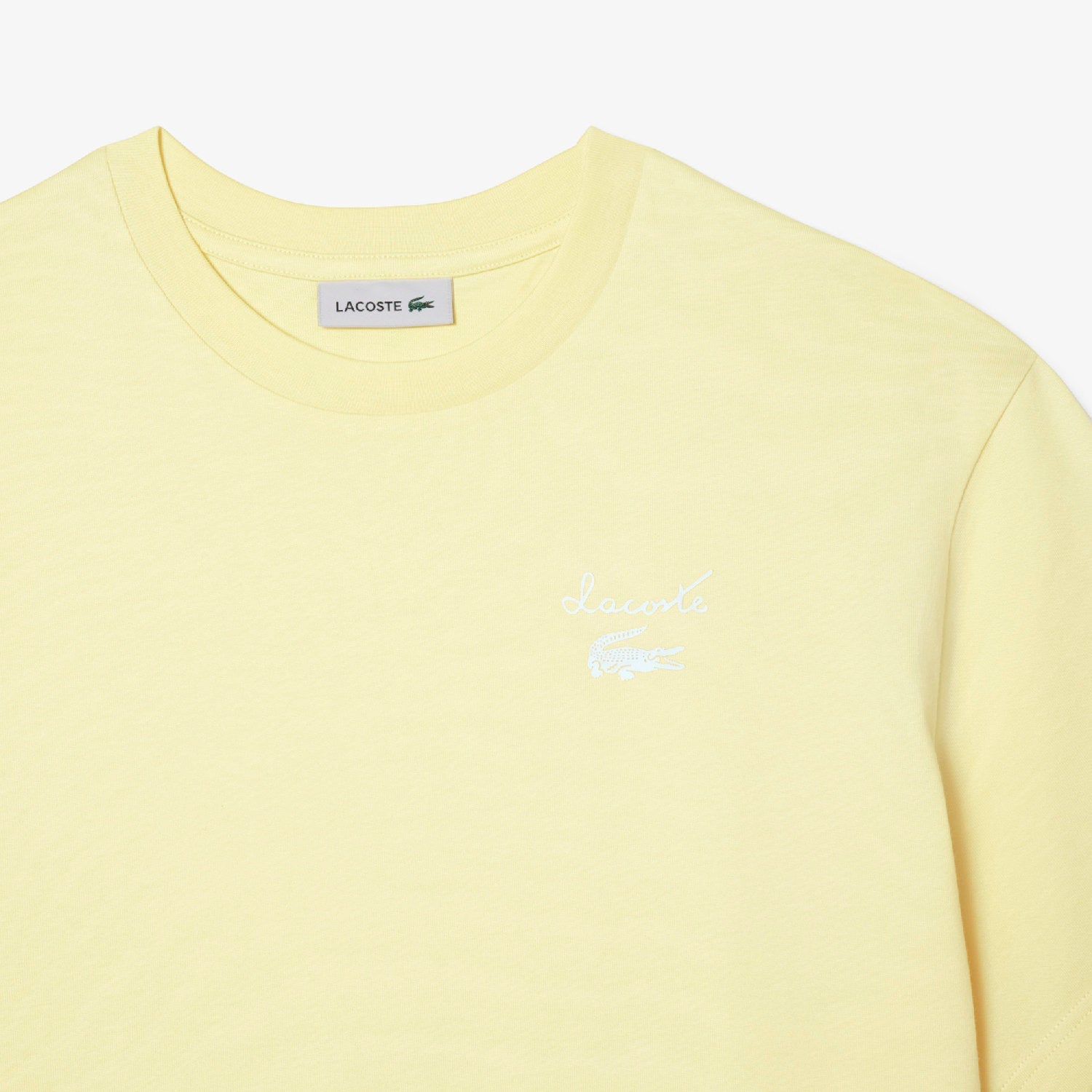 Robe t-shirt oversize griffée - Jaune