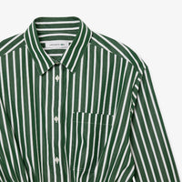 Robe chemise décontractée - Vert & Blanc