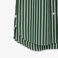 Robe chemise décontractée - Vert & Blanc