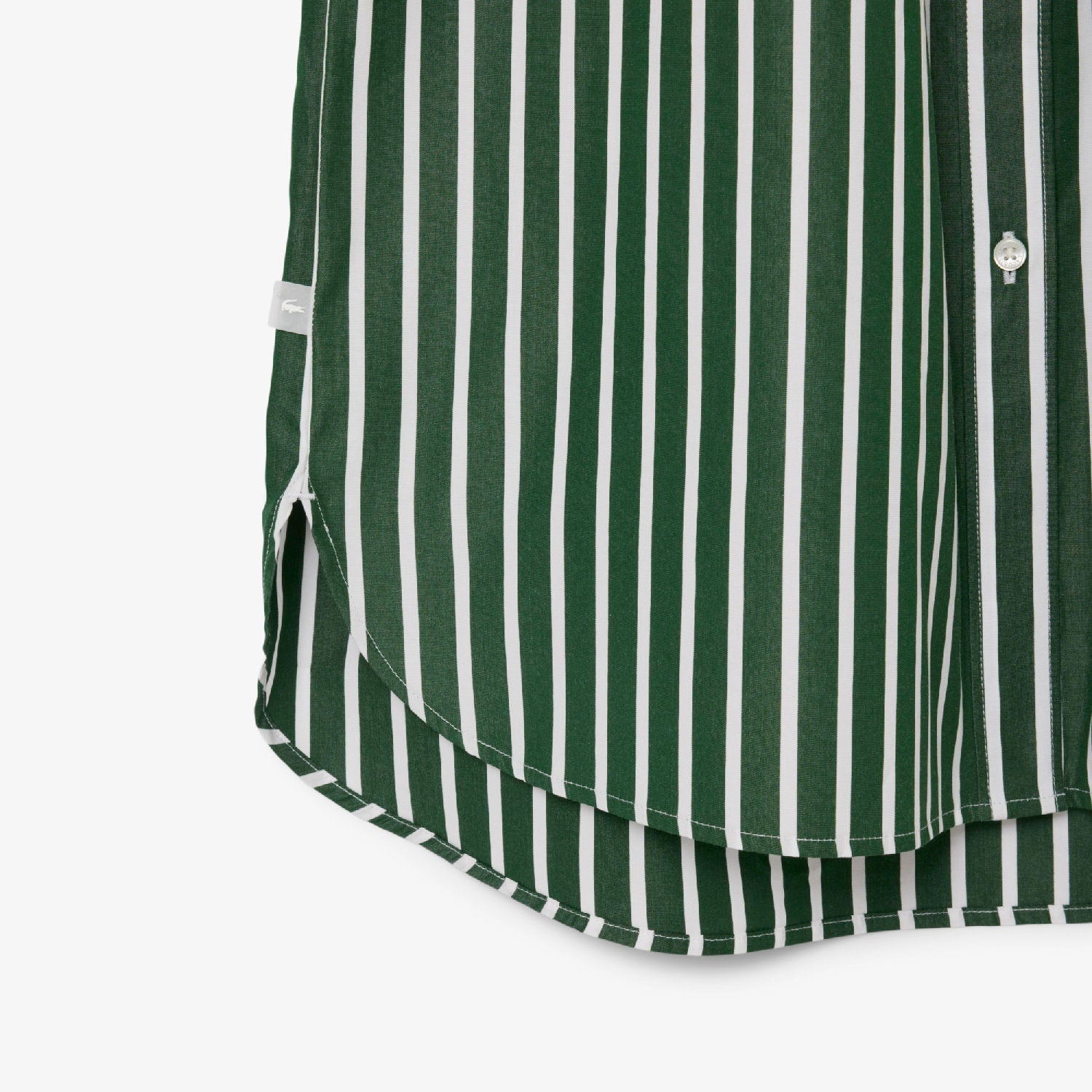 Robe chemise décontractée - Vert & Blanc