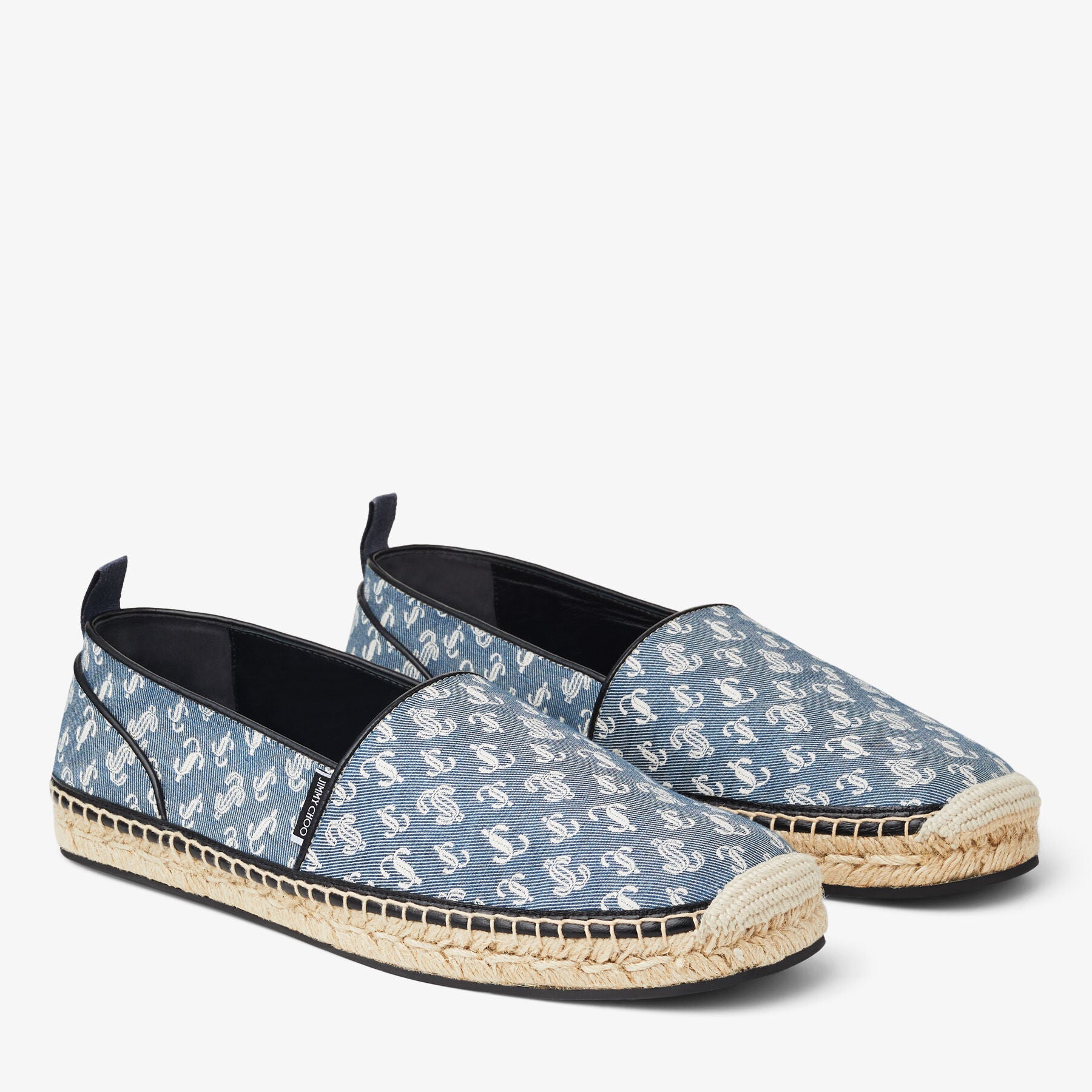 Espadrilles Egon en jean avec motif monogramme JC - Denim
