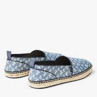 Espadrilles Egon en jean avec motif monogramme JC - Denim