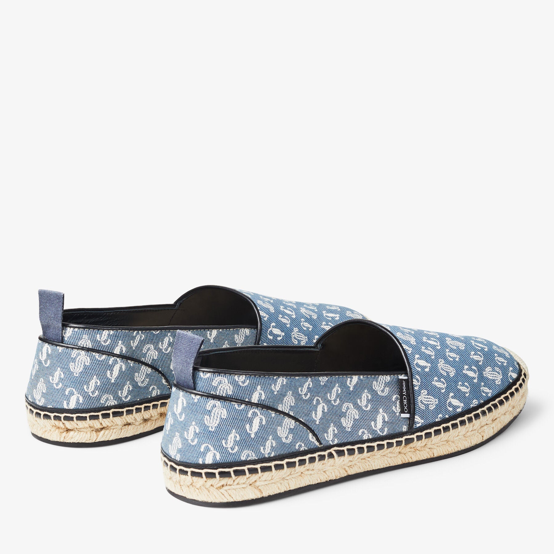 Espadrilles Egon en jean avec motif monogramme JC - Denim