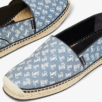 Espadrilles Egon en jean avec motif monogramme JC - Denim