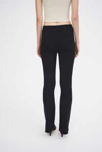 Pantalon Egon évasé et côtelé - Black