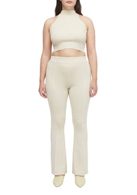 Pantalon Egon évasé et côtelé - Cream