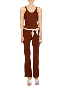 Pantalon Egon évasé - Dark Chocolate