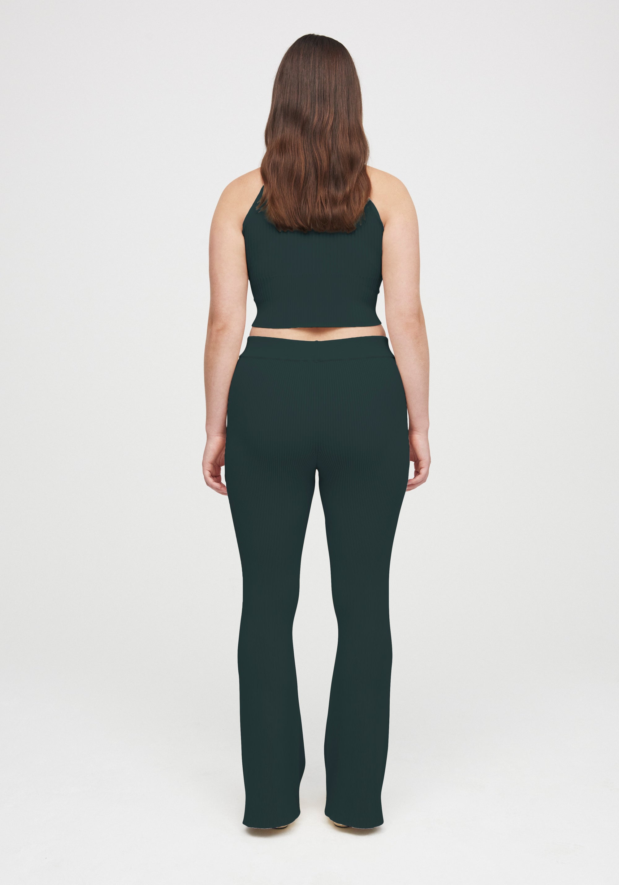 Pantalon Egon évasé et côtelé - Emerald