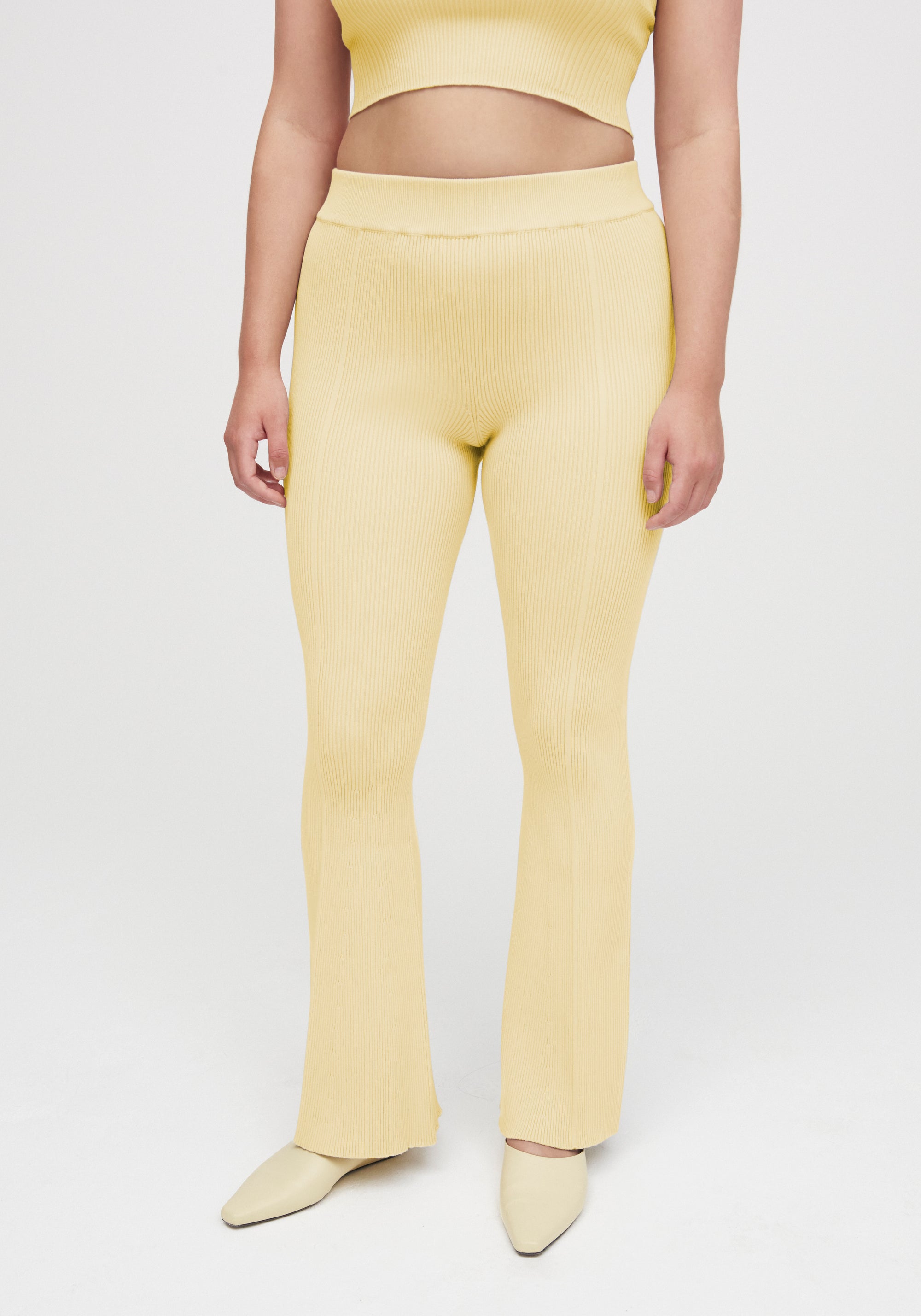 Pantalon Egon évasé et côtelé - Vanilla