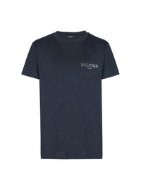 T-shirt à logo vintage - Marine Fonce & Gris Chromé