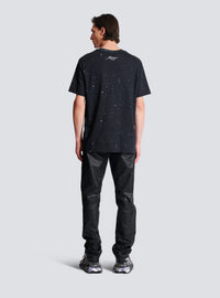 T-shirt imprimé terre et étoiles - Noir & Multico