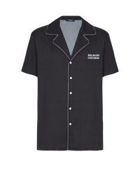 Chemise pyjama imprimée motif 9 planètes - Noir & Multico