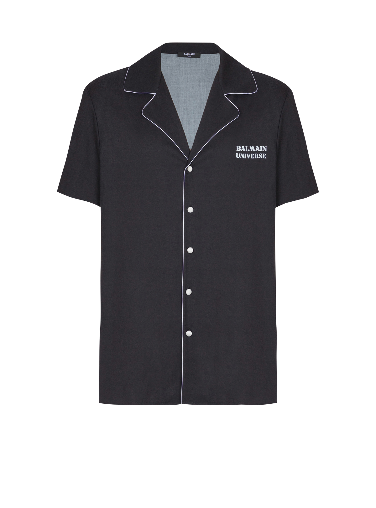 Chemise pyjama imprimée motif 9 planètes - Noir & Multico