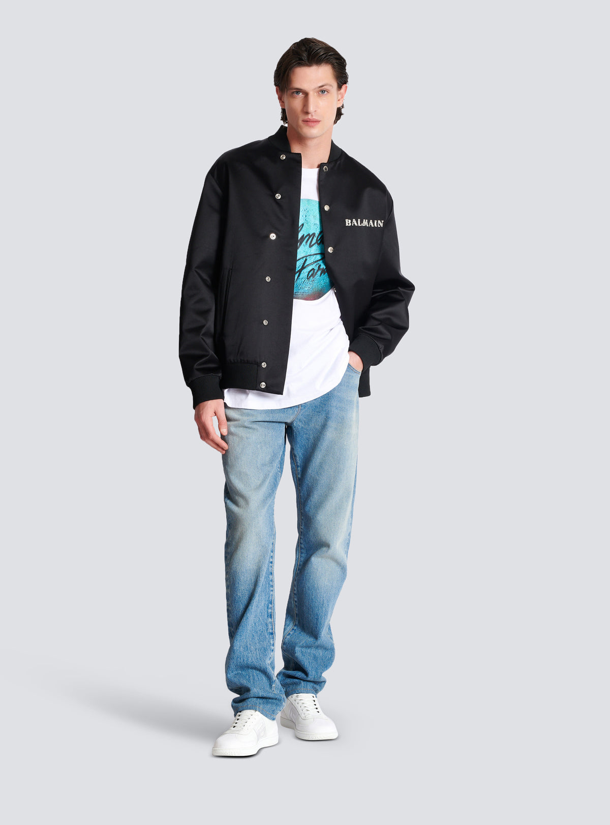 Jean regular en denim - Bleu Jean