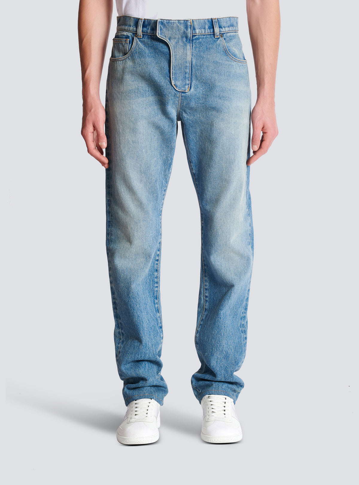 Jean regular en denim - Bleu Jean