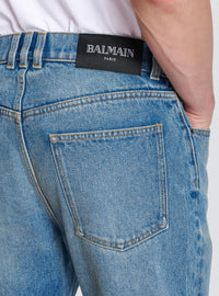 Jean regular en denim - Bleu Jean