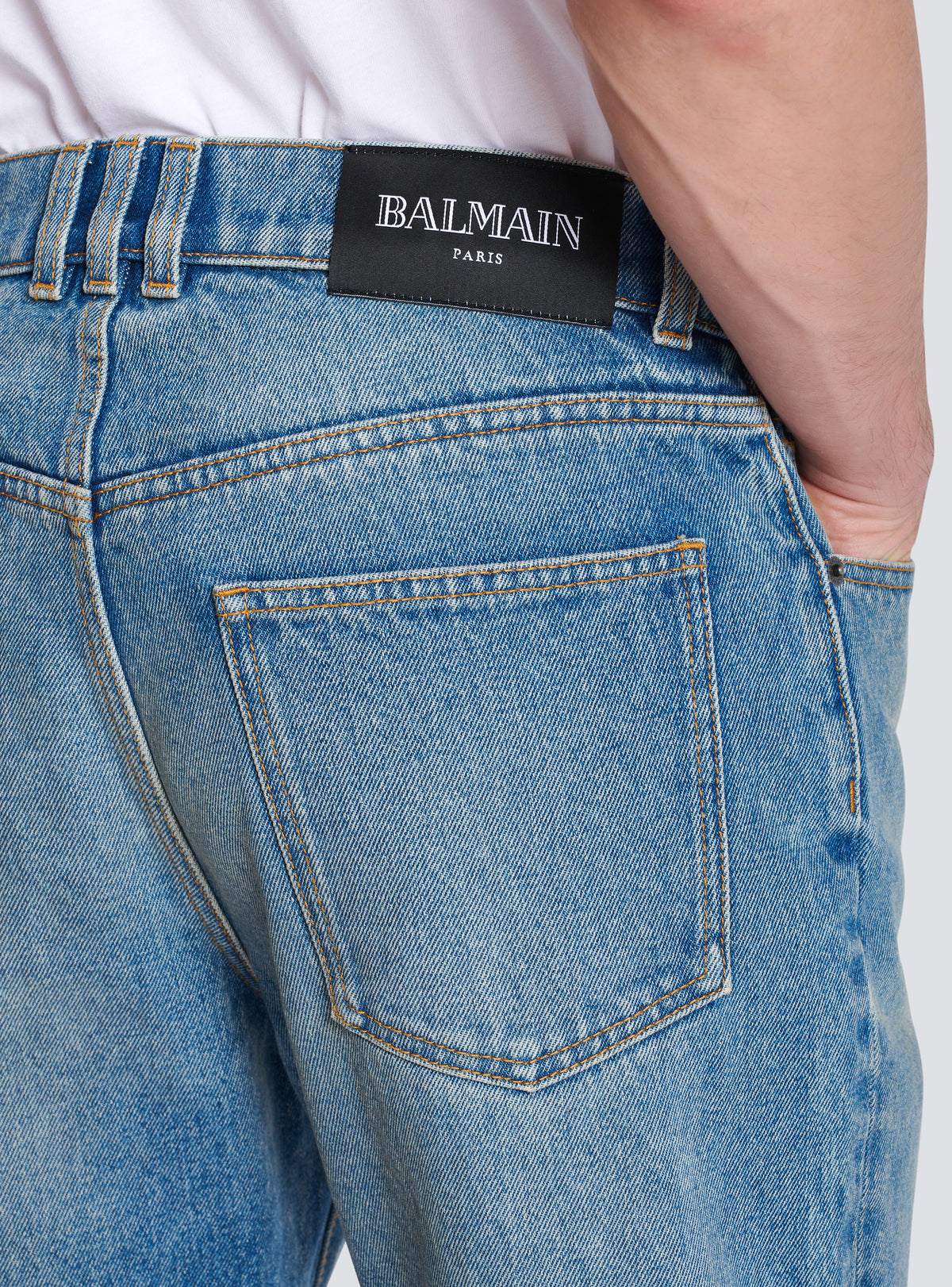 Jean regular en denim - Bleu Jean