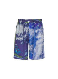 Short en soie imprimée earth - Multicolore