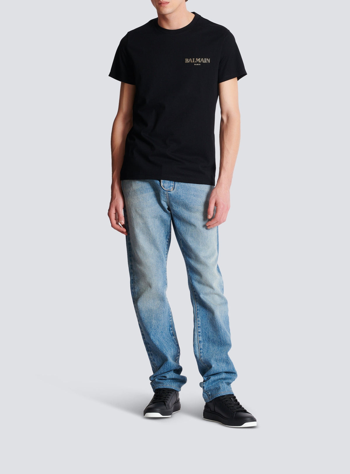 T-shirt à logo vintage - Noir & Or