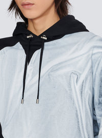 Sweat à capuche trompe-l'œil - Noir & Blanc