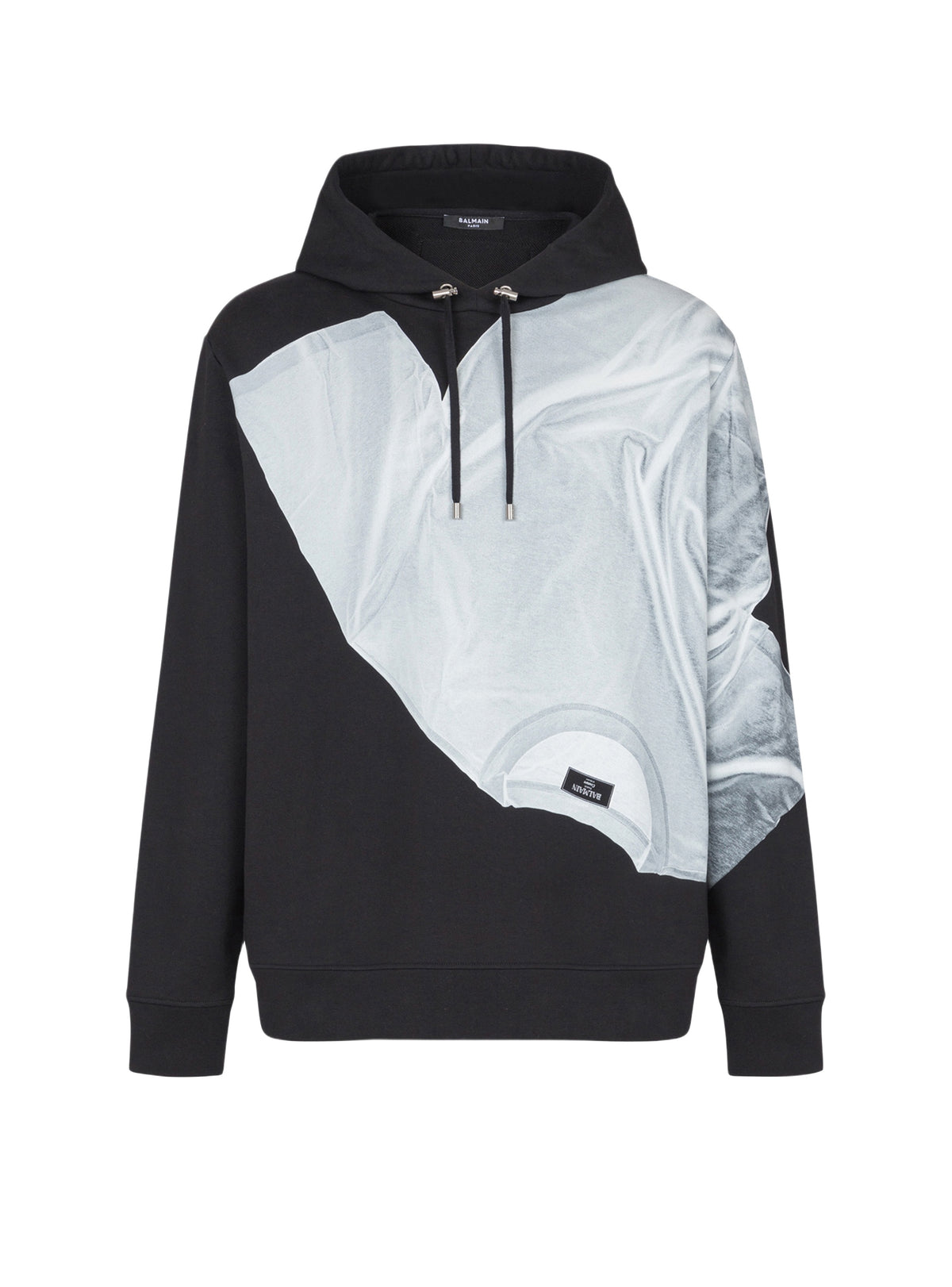 Sweat à capuche trompe-l'œil - Noir & Blanc