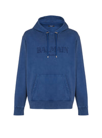 Vintage embroidered hoodie - Blue & Blue