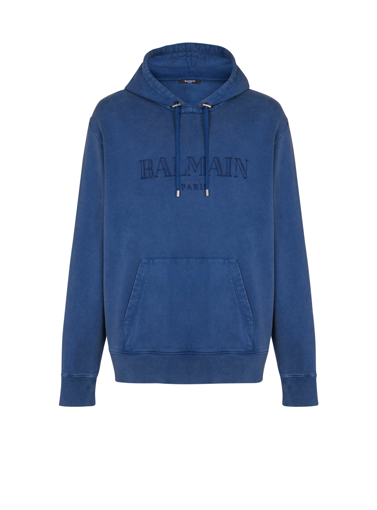 Hoodie brodé balmain vintage - Bleu & Bleu